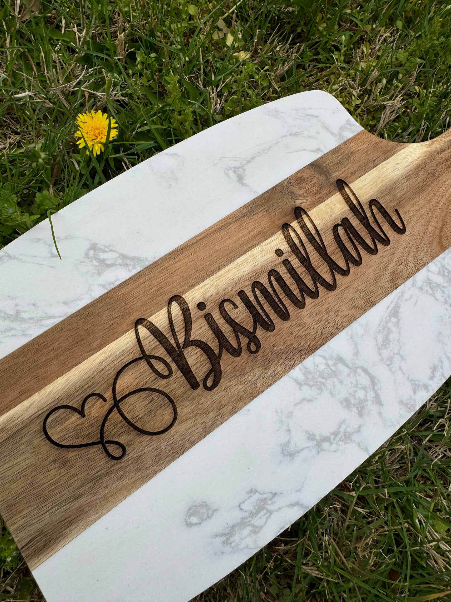 Bismillah Marble Cutting Board